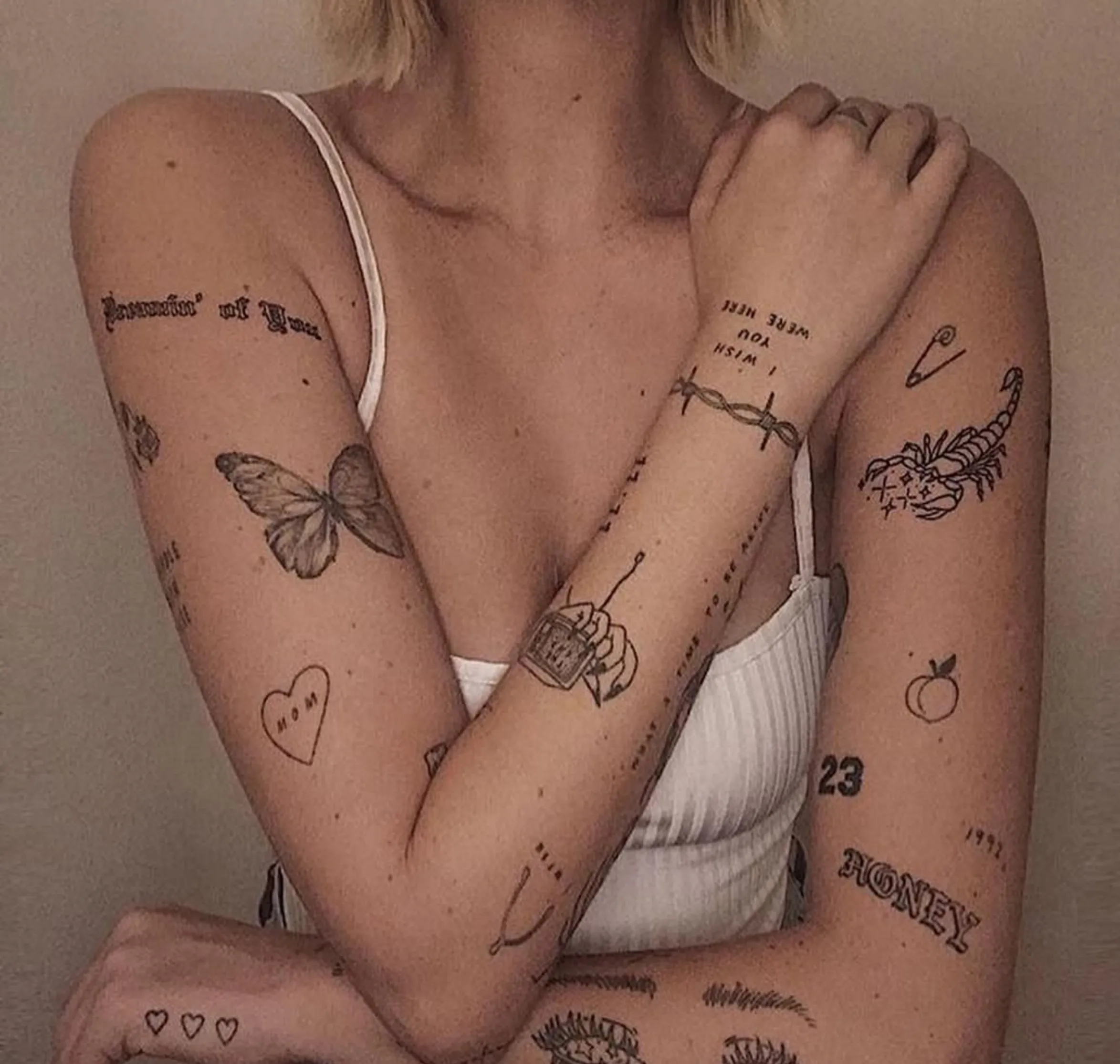 Fine line tattoos